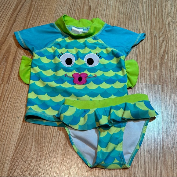 Toddler rash guard two piece‎ swimsuit 24 months - Picture 1 of 3